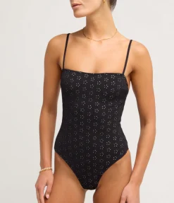 Broderie One Piece in Noir