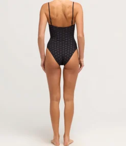 Broderie One Piece in Noir
