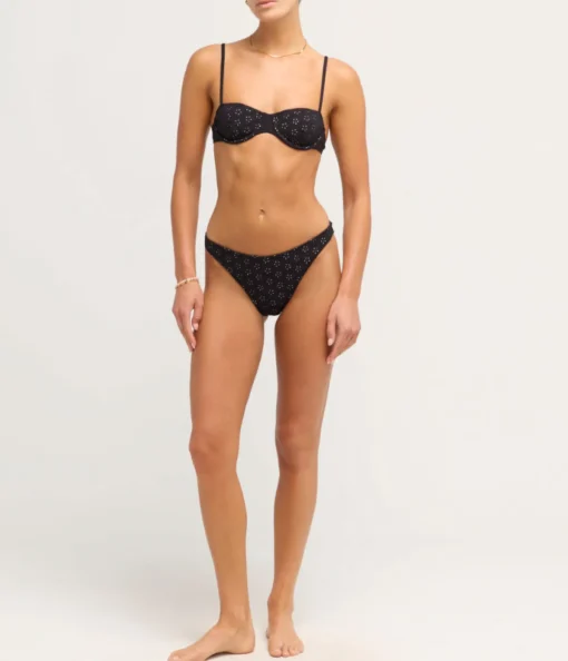 Broderie Pant in Noir