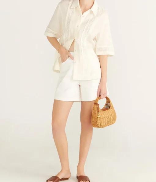 Broderie Shirt in Fleur