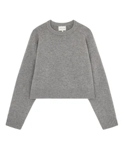 Bruzzi Cashmere Sweater in Grey Melange