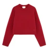 Bruzzi Cashmere Sweater in Bugundy Red
