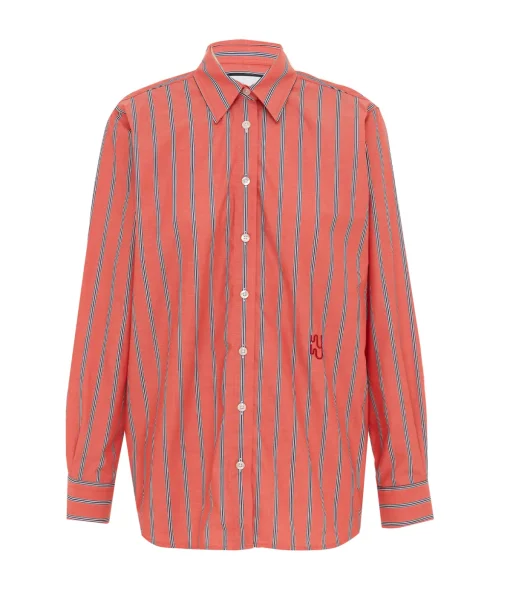 Buoy Shirt in Coral Stripe
