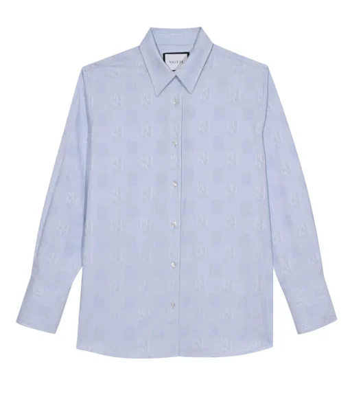 Buoy Shirt in Jacquard Blue