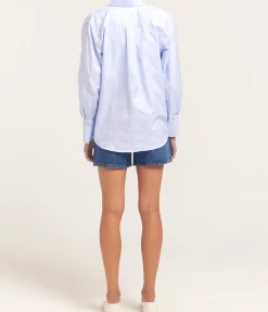 Buoy Shirt in Jacquard Blue