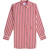Buoy Striped Shirt in Red and Off White