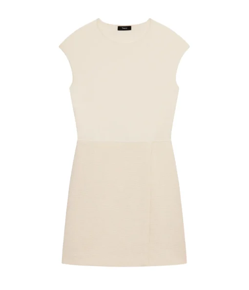 Cap Sleeve Mini Dress in Ivory