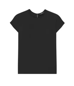 Cap Sleeve Shell Top in Black