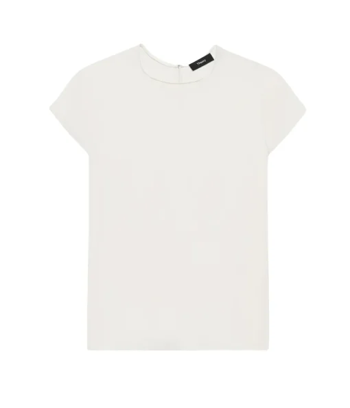 Cap Sleeve Shell Top Ivory