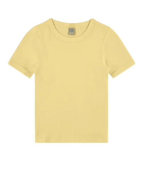 Car Fitted Crew Tee in Straw