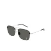 Caravan Metal Frame Sunglasses in Silver