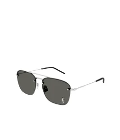 Caravan Metal Frame Sunglasses in Silver