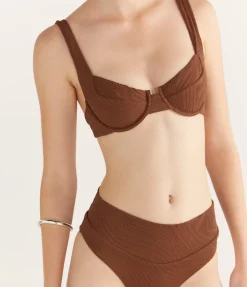 Casanova Bikini Top in Cocoa