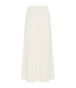 Celeste Cashmere Blend Skirt in Off White