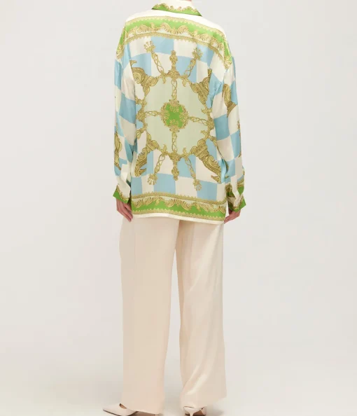 Checkmate Silk Shirt in Mulit