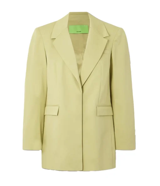 Clarens Twill Blazer in Pale Olive