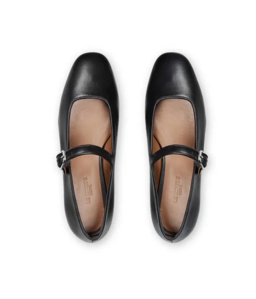 Classic Mary Jane in Black Leather