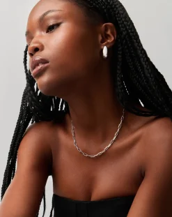Classic Mini Short Paperclip Chain Necklace