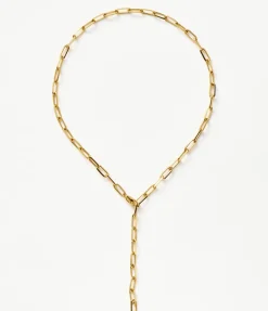 Classic Mini Short Paperclip Chain Necklace in Gold