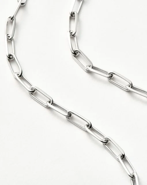 Classic Mini Short Paperclip Chain Necklace