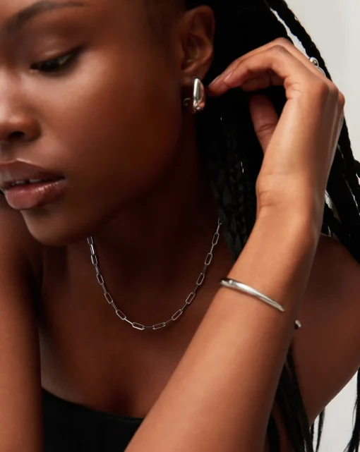 Classic Mini Short Paperclip Chain Necklace