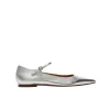 Cleo Nappa Flat in Silver