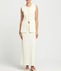 Codie Sleeveless Vest Top in Silence