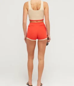 Contrast Knit Top in Sand