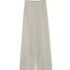 Contrast Linen Pants in Husk