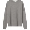 Cotton Cashmere Long Sleeve Knit in Uniform