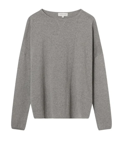 Cotton Cashmere Long Sleeve Knit in Uniform