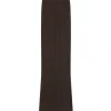 Cotton Cashmere Ribbed Skirt in Chocolate