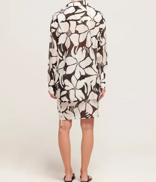 Cotton Silk Shirt in Magnolia