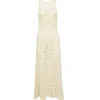 Crochet Highneck Sleeveless Dress in Cube