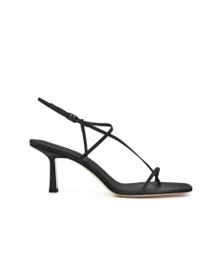 Cross Front Heel in Black