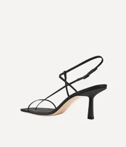 Cross Front Heel in Black