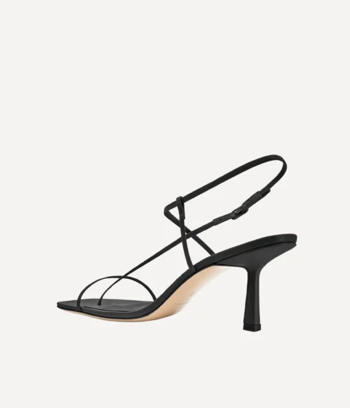 Cross Front Heel in Black