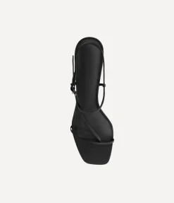 Cross Front Heel in Black