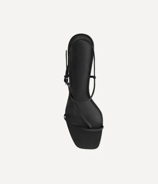 Cross Front Heel in Black