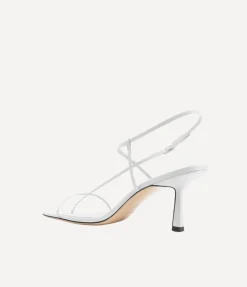 Cross Front Heel in White