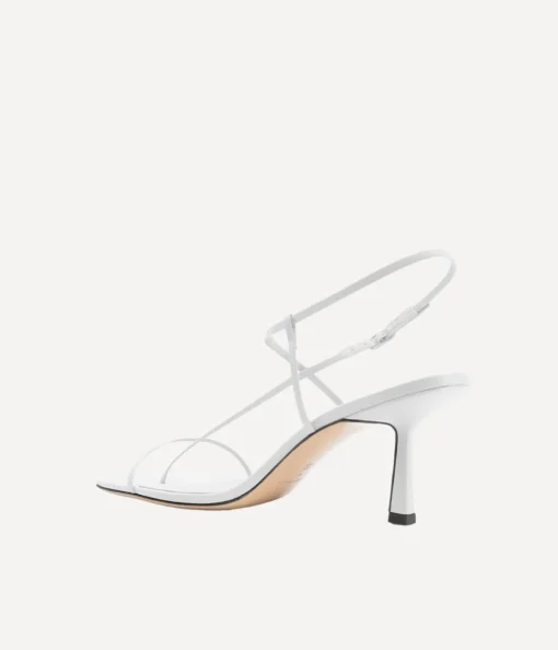 Cross Front Heel in White