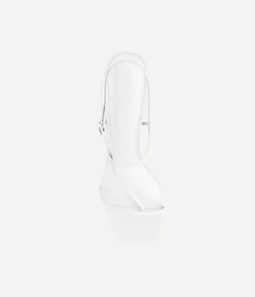 Cross Front Heel in White