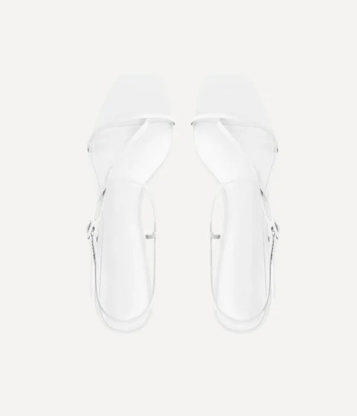 Cross Front Heel in White