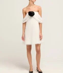Daffodil Mini Dress in Ivory
