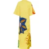 Dahlia Midi Dress in Lemon
