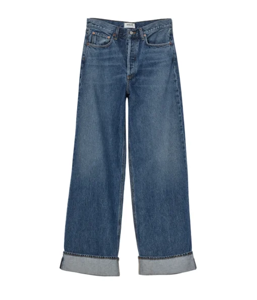Dame High Rise Wide Leg Jean in Control