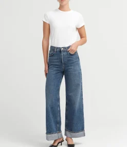 Dame High Rise Wide Leg Jean in Control