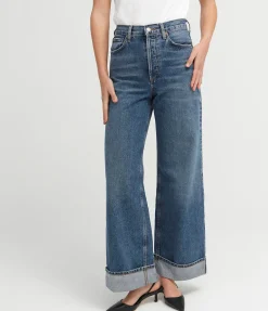 Dame High Rise Wide Leg Jean in Control