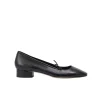 Darya Leather Ballet Pump in Black