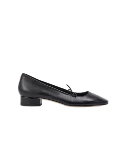 Darya Leather Ballet Pump in Black